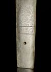 A LIGHT GREEN CEREMONIAL BLADE, “GUI BAN”, CHINA, LONGSHAN CULTURE