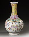 A CHINESE FAMILLE ROSE HUNDRED BOYS VASE, 19TH-20TH CENTURY