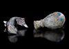 TWO RARE ISLAMIC GLASS BIRDS, NEAR EAST, 9TH CENTURY