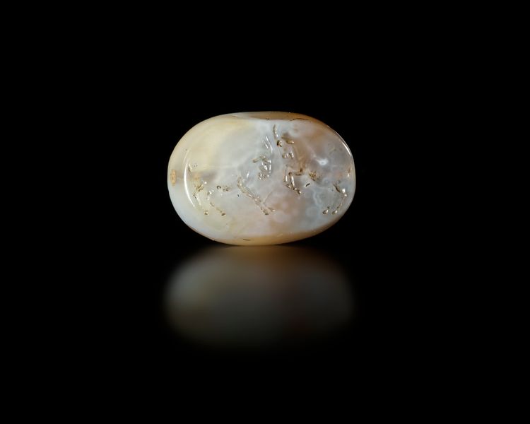 A GRECO-PERSIAN SARDONYX SCARABOID WITH FIGHTING GOATS,  5TH- 4TH CENTURY BC