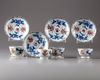 Four Chinese porcelain cups and saucers