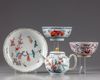 FOUR CHINESE KAKIEMON STYLE WARES-AMSTERDAM-BONT, 18TH CENTURY