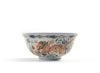 A Chinese wucai 'dragon and phoenix' bowl