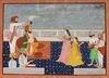 MAHARAJA RANBIR SINGH OF JAMMU/KASHMIR ENJOYING DANCE AND MUSIC
