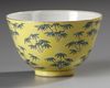 A CHINESE YELLOW-GROUND BAMBOO CUP