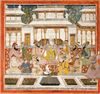 A PALACE SCENE, RAJASTHAN, NORTH INDIA, CIRCA 19TH CENTURY