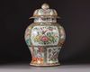 A large Cantonese vase with cover