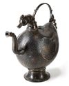 AN INDIAN BRONZE 'COCKEREL' EWER, 18TH CENTURY