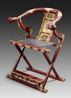 A JAPANESE TEMPLE MONKS CHAIR, MEIJI PERIOD (1868-1912)