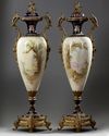 A PAIR OF LARGE SEVRES VASES, FRANCE, 19TH CENTURY
