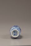 A blue and white 'foreign tribute bearers' snuff bottle