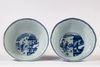 A PAIR OF CHINESE BLUE AND WHITE FOLIATE-RIMMED BOWLS, KANGXI PERIOD (1662-1772)