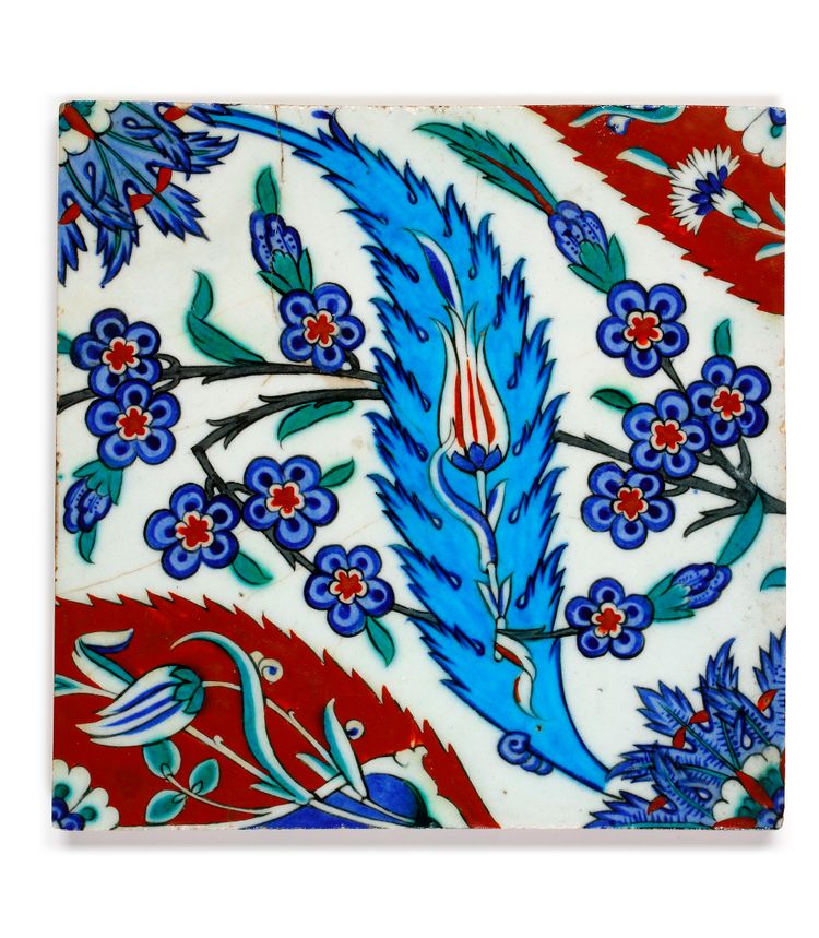 AN IZNIK POLYCHROME TILE, TURKEY, CIRCA 1575