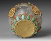 A TIBETAN ROCK CRYSTAL RITUAL POT, 19TH CENTURY