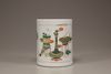 A famille verte brush pot, bitong