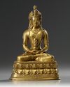 A Zanabazar-style gilt bronze Amitayus