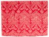 AN OTTOMAN RED EMBROIDERED SILK KISWA FRAGMENT, TURKEY OR EGYPT 20TH CENTURY
