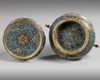 A Chinese cloisonné enamel Islamic-market censer and stand