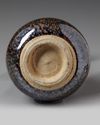 A CHINESE BLACK GLAZED RUST-SPLASHED PEAR-SHAPED VASE, SONG-STYLE