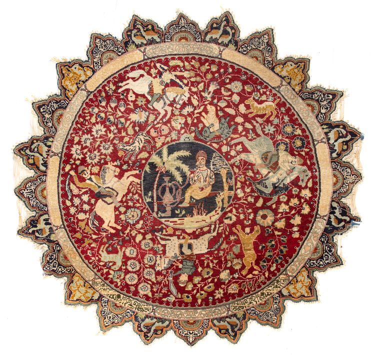 A ROUNDED KAYSERI CARPET, 1930