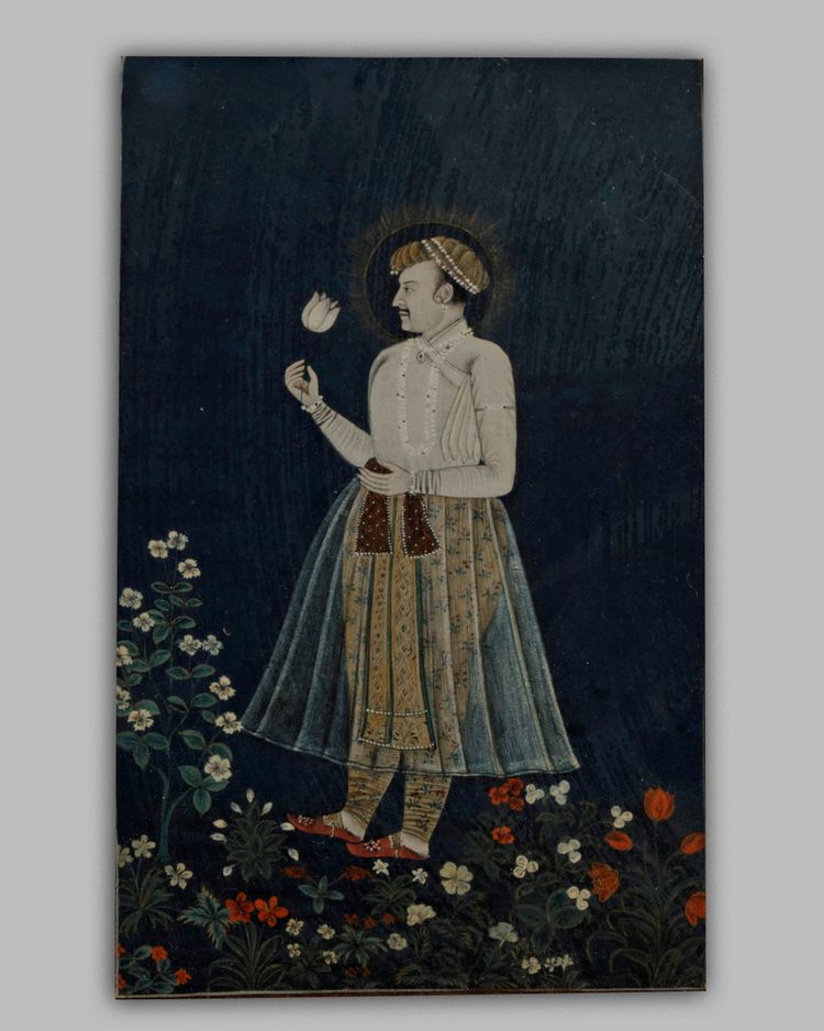 An Mughal framed painting,19th century