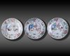 THREE CHINESE FAMILLE ROSE PORCELAIN DISHES, 18TH CENTURY