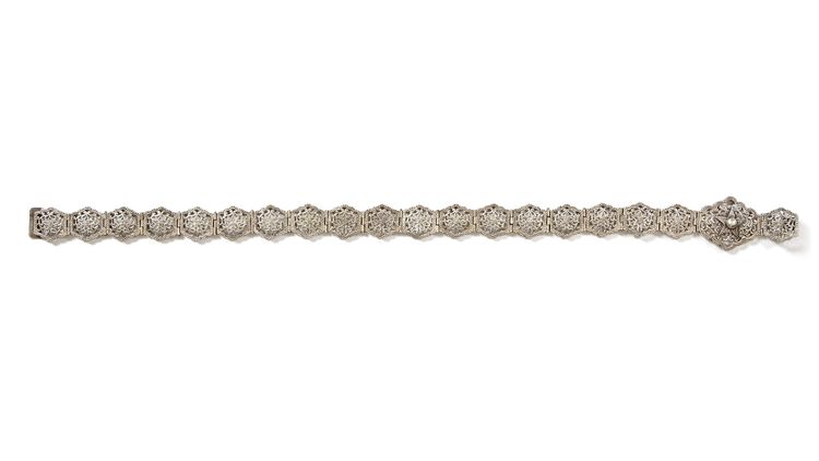 AN OTTOMAN SILVER BELT, 19TH CENTURY