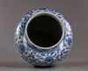 A Chinese blue and white 'ducks and lotus' jar