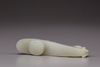 A pale celadon jade belt hook