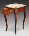 A FRENCH MARQUETRY PEDESTAL TABLE, NAPOLEON II STYLE, EARLY 20TH CENTURY