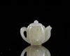 A Chinese jade miniature teapot. and cover