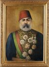 A PORTRAIT OF AN OTTOMAN PASHA, OIL ON PANEL, 20TH CENTURY