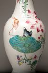 A baluster famille rose vase