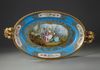 A LARGE 'SEVRES' PLATE, 19TH CENTURY