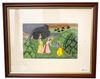 KRISHNA TRYING TO WAYLAY RADHA IN A FOREST, INDIA, KANGRA, 19TH CENTURY