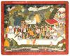 BARAHMASA (TWELVE MONTHS) ILLUSTRATION DEPICTING THE CHARACTER AND SYMBOLISM OF THE LATE SUMMER RAINY (SRAVANA & BHADON) BUNDI, RAJASTHAN, CIRCA 1780