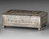 A NIELLO-INLAID SILVER CASKET, TURKEY 19TH CENTURY