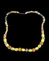 A MULTI-COLOR GLASS TRADE BEAD NECKLACE
