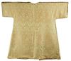 A SILK LAMPAS COVERING PANEL FORMED AS A KAFTAN, EGYPT OR TURKEY, 19TH CENTURY