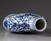 A Chinese blue and white moonflask