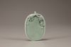 A celadon-glazed 'melon'-shaped inkstone
