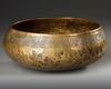 A MAMLUK SILVER INLAID BRASS BOWL, EGYPT OR SYRIA,  EARLY 14TH CENTURY