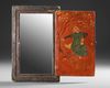 A QAJAR LACQUERED PAPIER-MÂCHÉ MIRROR CASE, PERSIA 19TH CENTURY