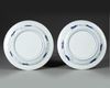 A PAIR OF CHINESE BLUE AND WHITE 'SCHEVENINGEN' PLATES, KANGXI (1662-1722)