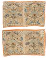A PAIR OF EMBROIDERED PILLOW CASES