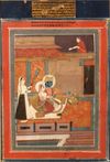 RADHA AND KRISHNA, RAGA RAGINI SERIES, JAIPUR RAJASTHAN, LATE 19TH CENTURY