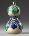 A JAPANESE KUTANI DOUBLE GOURD VASE, MEIJI PERIOD