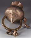 A PERSIAN ENGRAVED TINNED COPPER EWER, QAJAR 19TH CENTURY