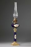 A GILT BRONZE KEROSENE LAMP, NAPOLEON III PERIODE, LATE 19TH CENTURY