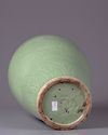 A celadon glazed meiping vase